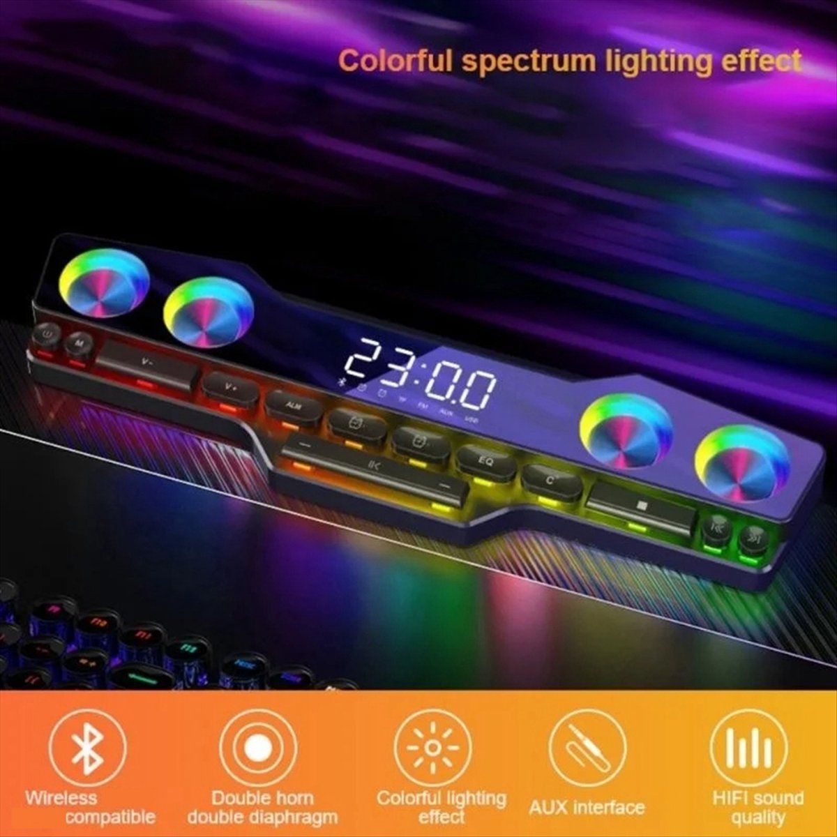 DTC5 V18 Dazzle Colour Speaker - Gaming Accessories Led 评论和价格